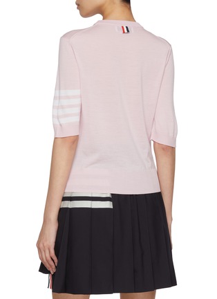 Back View - Click To Enlarge - THOM BROWNE - 4 Bar T-shirt
