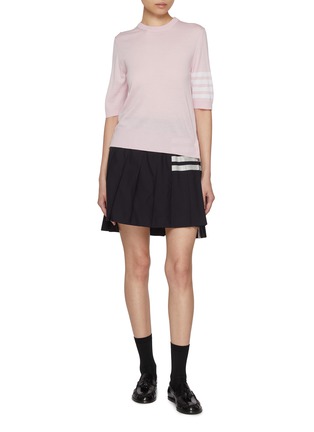 Figure View - Click To Enlarge - THOM BROWNE - 4 Bar T-shirt