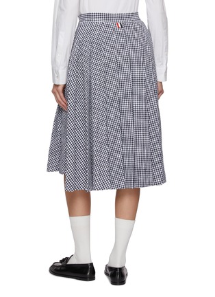 Back View - Click To Enlarge - THOM BROWNE - Gingham Pleated Skirt