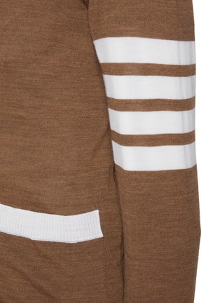  - THOM BROWNE - 4 Bar Stripe V-neck Cardigan