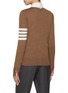 Back View - Click To Enlarge - THOM BROWNE - 4 Bar Stripe V-neck Cardigan