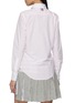 Back View - Click To Enlarge - THOM BROWNE - Round Collar Cotton Gingham Shirt