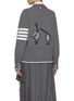 Back View - Click To Enlarge - THOM BROWNE - Geese Intarsia V-Neck Wool Cardigan