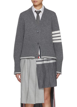 Main View - Click To Enlarge - THOM BROWNE - Geese Intarsia V-Neck Wool Cardigan
