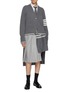 Figure View - Click To Enlarge - THOM BROWNE - Geese Intarsia V-Neck Wool Cardigan