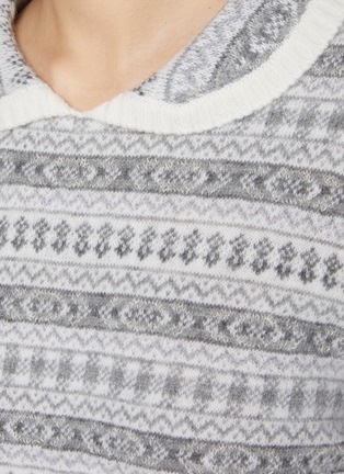 - THOM BROWNE - Fair Isle Peter Pan Collar Sweater