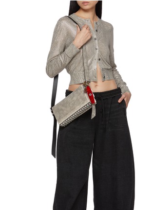 Front View - Click To Enlarge - ALEXANDERWANG - Ricco Slim Flap Leather Shoulder Bag