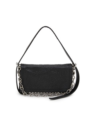 Main View - Click To Enlarge - ALEXANDERWANG - Ricco Slim Flap Leather Shoulder Bag