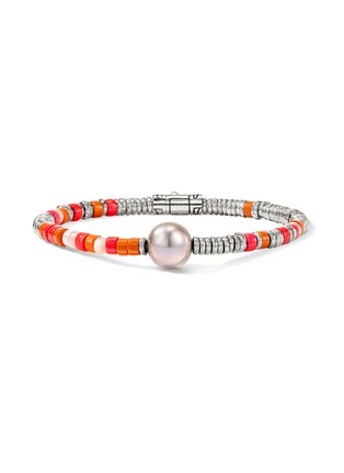 Main View - Click To Enlarge - JOHN HARDY - Heishi Sterling Silver Freshwater Pearl Enamel Bracelet — Size US