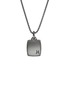 Detail View - Click To Enlarge - JOHN HARDY - Carved Chain Sterling Silver Onyx Hematite Mother of Pearl Necklace — Size 22