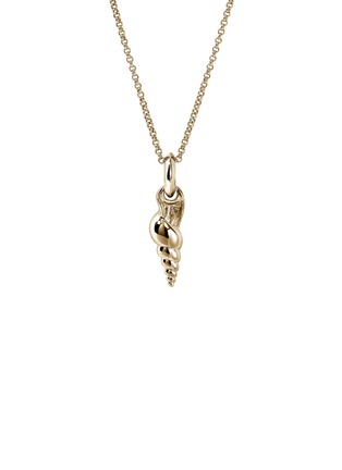 Detail View - Click To Enlarge - JOHN HARDY - Modern Talismans 14K Gold Diamond Pendant Necklace — Size 24