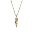 Detail View - Click To Enlarge - JOHN HARDY - Modern Talismans 14K Gold Diamond Pendant Necklace — Size 24