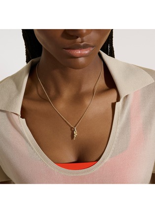  - JOHN HARDY - Modern Talismans 14K Gold Diamond Pendant Necklace — Size 24