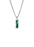 Main View - Click To Enlarge - JOHN HARDY - Modern Talismans Silver Malachite Pendant Necklace — Size 24