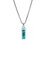 Main View - Click To Enlarge - JOHN HARDY - Modern Talismans Silver Turquoise Pendant Necklace — Size 24