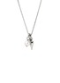 Detail View - Click To Enlarge - JOHN HARDY - Modern Talismans Silver Diamond Pearl Pendant Necklace — Size 16-18