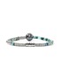 Detail View - Click To Enlarge - JOHN HARDY - Heishi Sterling Silver Turquoise Chrysoprase Malachite Cultured Pearl Bracelet — Size US