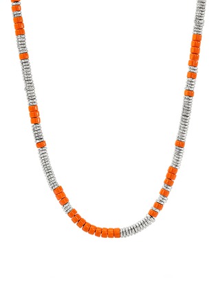 Detail View - Click To Enlarge - JOHN HARDY - Heishi Sterling Silver Enamel Necklace — Size 18
