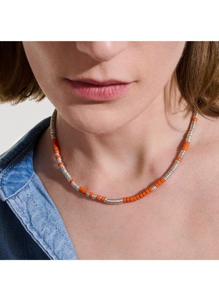  - JOHN HARDY - Heishi Sterling Silver Enamel Necklace — Size 18