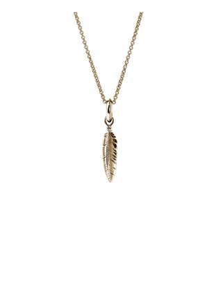 Detail View - Click To Enlarge - JOHN HARDY - Modern Talismans 14K Gold Diamond Pendant Necklace — Size 24
