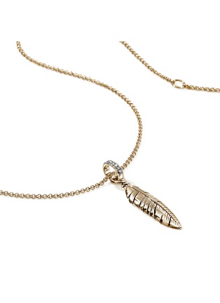 Detail View - Click To Enlarge - JOHN HARDY - Modern Talismans 14K Gold Diamond Pendant Necklace — Size 24