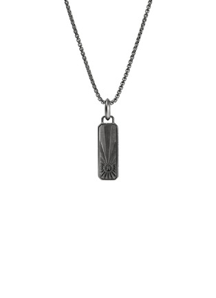 Detail View - Click To Enlarge - JOHN HARDY - Modern Talismans Silver Rhodium Howlite Pendant Necklace — Size 24