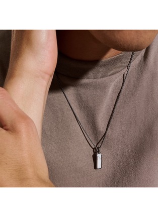  - JOHN HARDY - Modern Talismans Silver Rhodium Howlite Pendant Necklace — Size 24