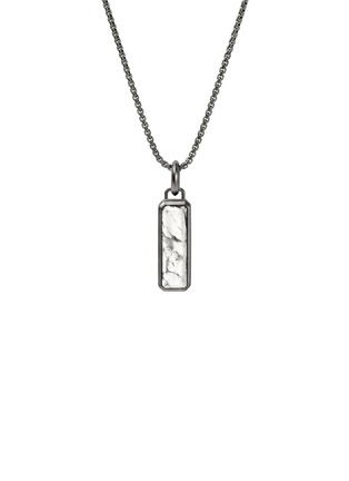 Main View - Click To Enlarge - JOHN HARDY - Modern Talismans Silver Rhodium Howlite Pendant Necklace — Size 24