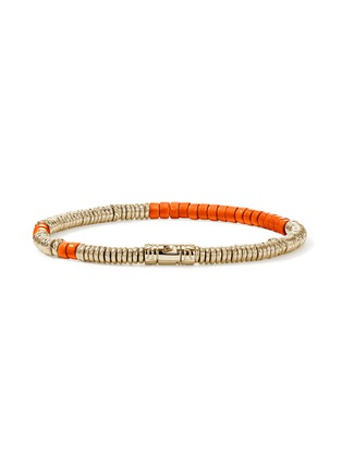 Detail View - Click To Enlarge - JOHN HARDY - Heishi 14K Gold Enamel Bracelet — Size US