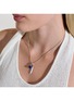  - JOHN HARDY - Modern Talismans Silver Diamond Lapis Lazuli Pendant Necklace — Size 16-18