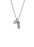 Detail View - Click To Enlarge - JOHN HARDY - Modern Talismans 14K Gold Silver Tiger's Eye Pendant Necklace — Size 24