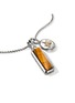 Detail View - Click To Enlarge - JOHN HARDY - Modern Talismans 14K Gold Silver Tiger's Eye Pendant Necklace — Size 24