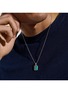  - JOHN HARDY - Carved Chain Sterling Silver Turquoise Malachite Chrysocolla Necklace — Size 24