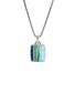 Main View - Click To Enlarge - JOHN HARDY - Carved Chain Sterling Silver Turquoise Malachite Chrysocolla Necklace — Size 24
