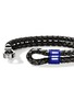 Detail View - Click To Enlarge - JOHN HARDY - Sterling Silver Black Rhodium Enamel Leather Cord Double Row Bracelet — Size UM