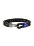 Main View - Click To Enlarge - JOHN HARDY - Sterling Silver Black Rhodium Enamel Leather Cord Double Row Bracelet — Size UM