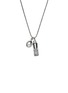 Detail View - Click To Enlarge - JOHN HARDY - Modern Talisman 14K Gold Silver Onyx Necklace — Size 24