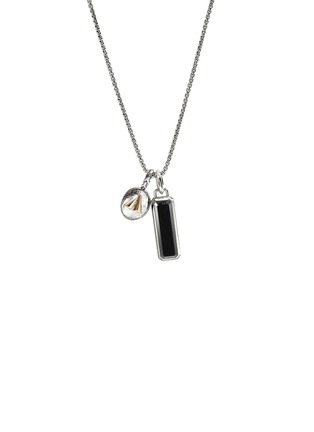 Main View - Click To Enlarge - JOHN HARDY - Modern Talisman 14K Gold Silver Onyx Necklace — Size 24