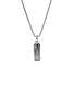 Detail View - Click To Enlarge - JOHN HARDY - Modern Talisman Silver Malachite Necklace — Size 24	