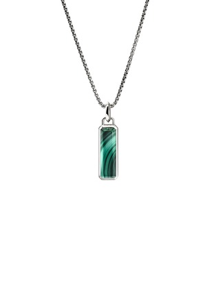Main View - Click To Enlarge - JOHN HARDY - Modern Talisman Silver Malachite Necklace — Size 24	