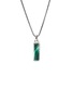Main View - Click To Enlarge - JOHN HARDY - Modern Talisman Silver Malachite Necklace — Size 24	