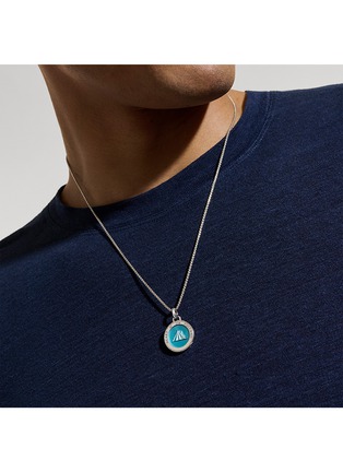  - JOHN HARDY - Modern Talisman Silver Enamel Necklace — Size 24	