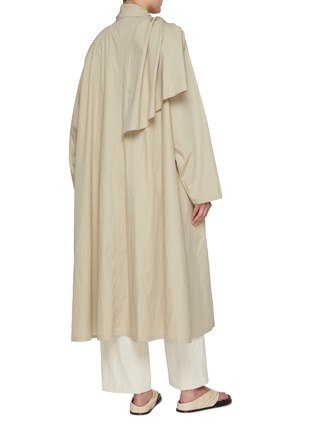 Back View - Click To Enlarge - LE17SEPTEMBRE - Scarf Cotton Blend Trench Coat