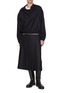 Figure View - Click To Enlarge - LE17SEPTEMBRE - Pleated Wrap Wool Skirt
