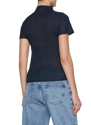 Back View - Click To Enlarge - LE17SEPTEMBRE - Fia Ribbed Pleated Top