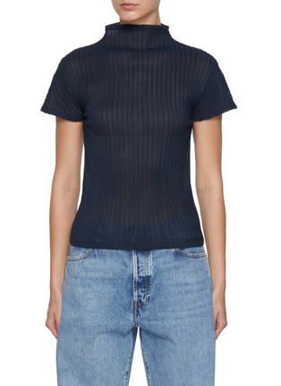 Main View - Click To Enlarge - LE17SEPTEMBRE - Fia Ribbed Pleated Top