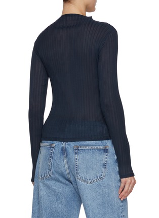 Back View - Click To Enlarge - LE17SEPTEMBRE - Fia Pleated Long Sleeve Top