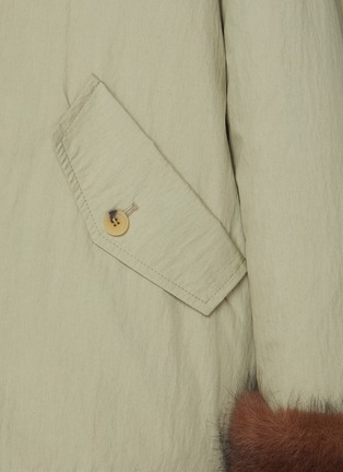  - LE17SEPTEMBRE - Reversible Horizontal Panel Faux Fur Jacket