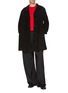 Figure View - Click To Enlarge - LE17SEPTEMBRE - Suede Long Coat