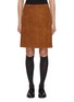 Main View - Click To Enlarge - LE17SEPTEMBRE - Panelled Suede Midi Skirt